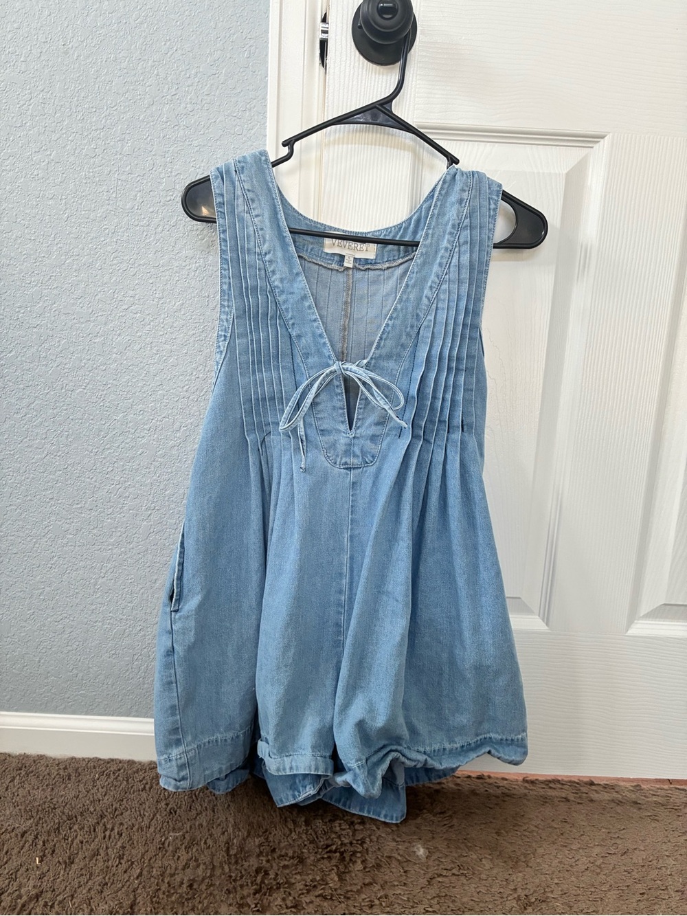 Viral Light Blue Denim Romper Jumpsuit